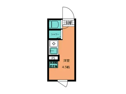 グラードHIKARIGAOKA(ワンルーム/1階)の間取り写真