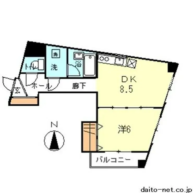 ヴェルテクス池袋 6階階 間取り