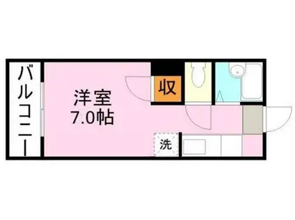 アビターレ新屋敷(ワンルーム/3階)の間取り写真