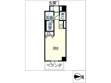 サン・名駅太閤ビル(ワンルーム/10階)の間取り写真