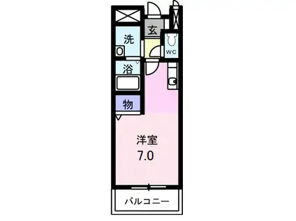 アネックスTSUKIMINO(ワンルーム/1階)の間取り写真