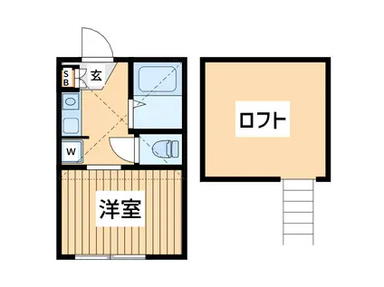 ネクサスホーム川崎(ワンルーム/2階)の間取り写真