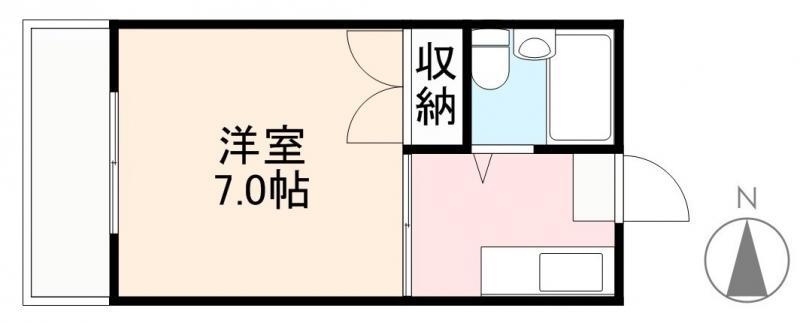 クレインスクエア(1K/3階)の間取り写真