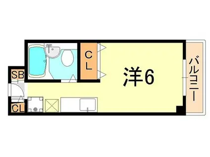 ウエストハウス IN LANI(ワンルーム/10階)の間取り写真