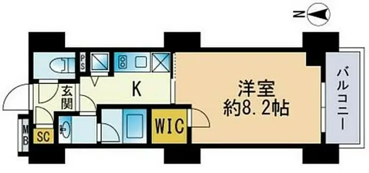 セレニティコート渋谷神泉 15階階 間取り