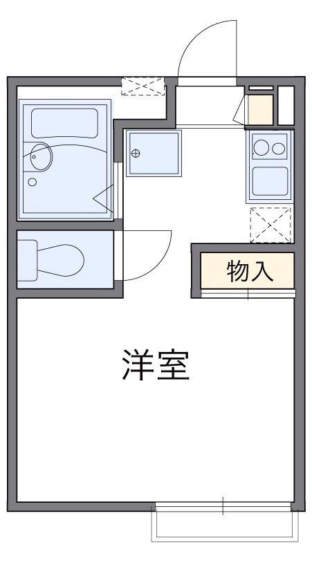 レオパレス川端(1K/2階)の間取り写真