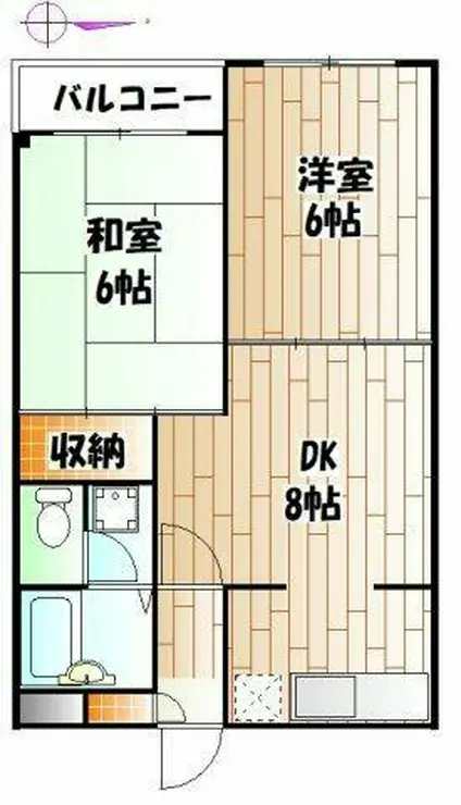 ハイツオオクボ 1階階 間取り