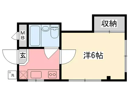 平井マンション(1K/1階)の間取り写真