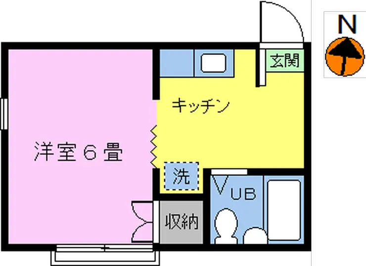 ヒルサイド玉川 2階階 間取り