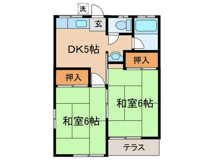 登喜和ハイム 1階階 間取り