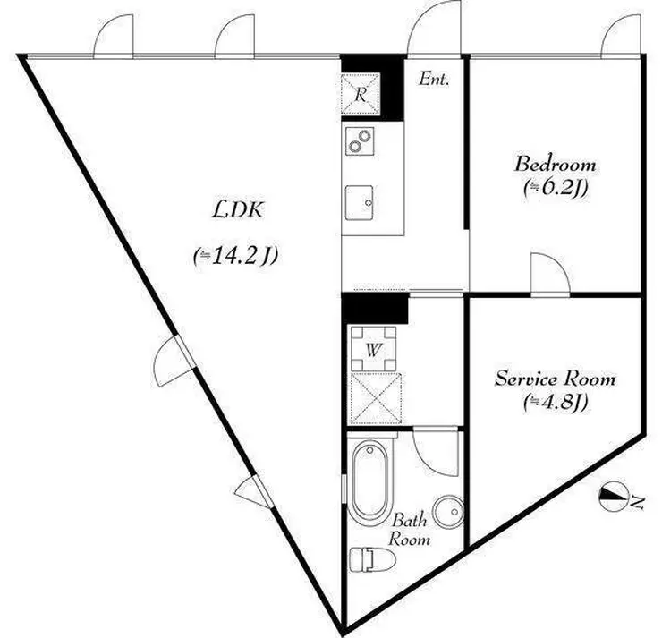 WEEKEND HOUSE ALLEY 1階階 間取り