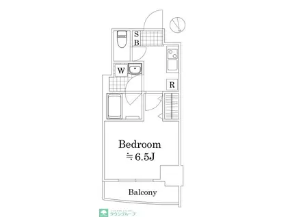 ラフィスタ横浜黄金町(1K/3階)の間取り写真