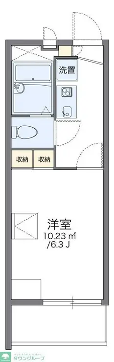 レオパレスMARUKA2 2階階 間取り