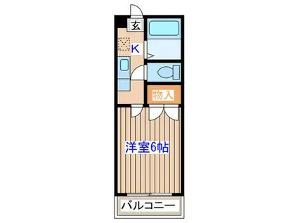 アーバンヒルズ文化町(1K/3階)の間取り写真