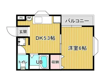 フルール志茂(1DK/2階)の間取り写真