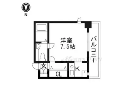 ラフォルテ駅前(1K/2階)の間取り写真