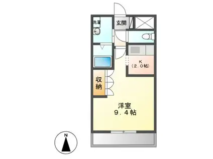 DANDELION II (1K/2階)の間取り写真