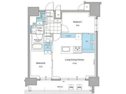 ルフォンプログレ本郷三丁目(1DK/5階)の間取り写真