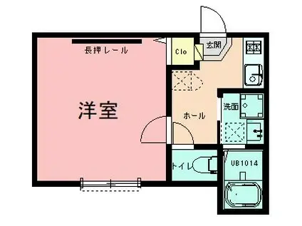 ハイズ湘南茅ケ崎(1K/1階)の間取り写真