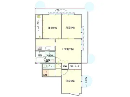 アーバンライフSOMA(3LDK/5階)の間取り写真