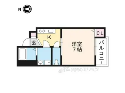 ドリーミーY(1K/2階)の間取り写真