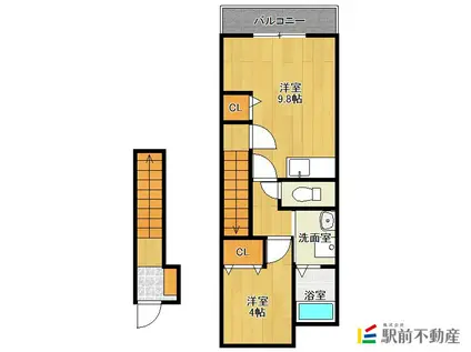 ＪＲ長崎本線 神埼駅 徒歩37分 2階建 築6年(1LDK/2階)の間取り写真