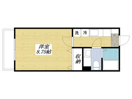 サァラ多摩平(1K/2階)の間取り写真