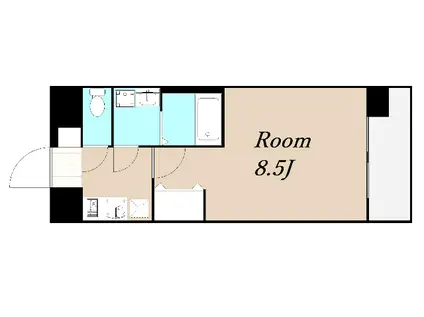 ジュネス新大阪レジデンス(1K/7階)の間取り写真