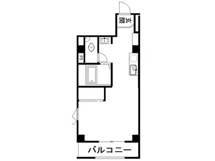 アルシェ浜松(ワンルーム/6階)の間取り写真