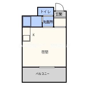 ミールズ新大阪(ワンルーム/2階)の間取り写真