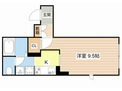 セントラルレジデンスIV(1K/1階)の間取り写真