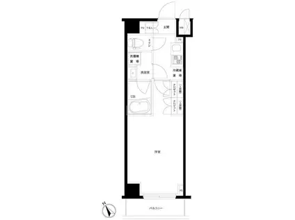ルーブル東矢口(1K/2階)の間取り写真