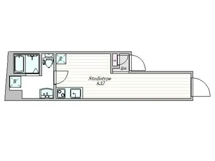 ザ・クラスアーバンス水道橋本郷(ワンルーム/3階)の間取り写真