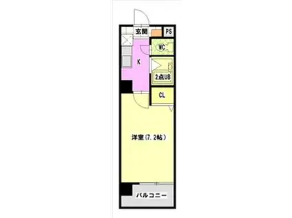 マ・メゾン白金(1K/4階)の間取り写真