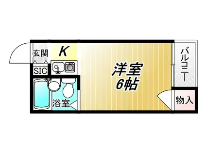 メゾンヤマト長堂(ワンルーム/4階)の間取り写真