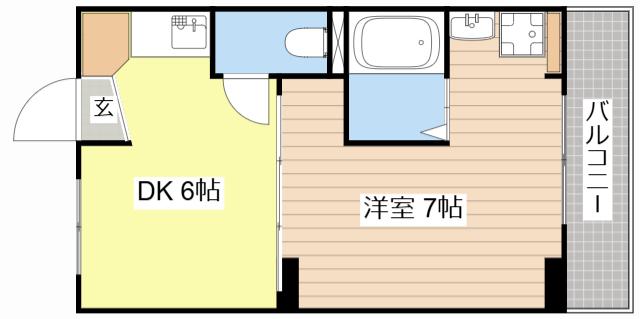ヴィラナリー石山寺II(1DK/3階)の間取り写真
