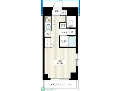 MAXIV武蔵新城(1K/6階)の間取り写真