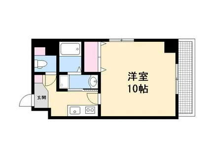 SURENADI(1K/4階)の間取り写真