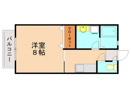 ディームス木場(2LDK/9階)の間取り写真