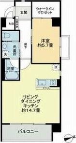 メゾン・ド・山手(1LDK/2階)の間取り写真