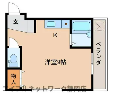 メゾン三陽(ワンルーム/2階)の間取り写真