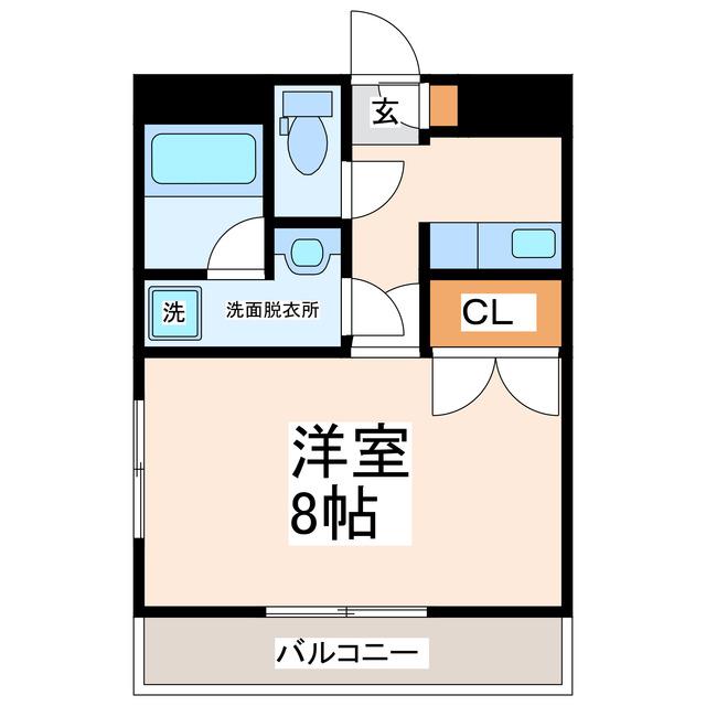 ラフォーレ25番館(1K/3階)の間取り写真
