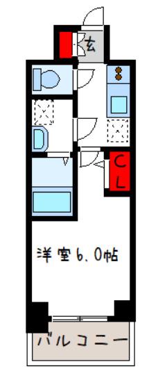 S-RESIDENCE布施AVENTRA(1K/10階)の間取り写真