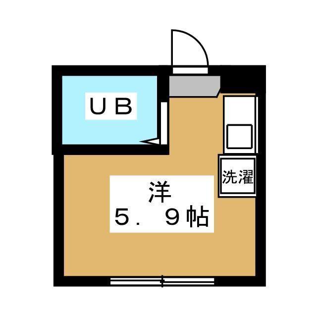 エルプレミア平井(ワンルーム/2階)の間取り写真