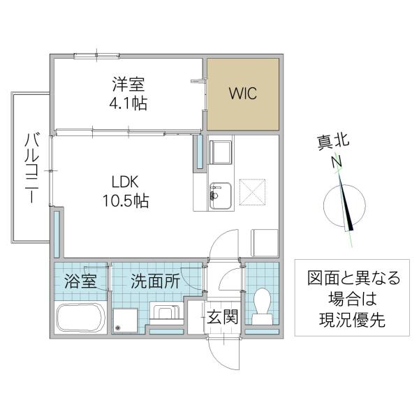 D-ROOM姫子(1LDK/1階)の間取り写真