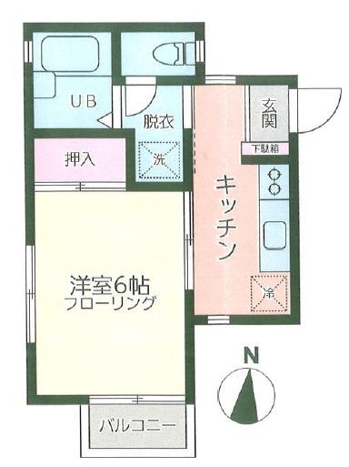プチラパンIV(1K/2階)の間取り写真