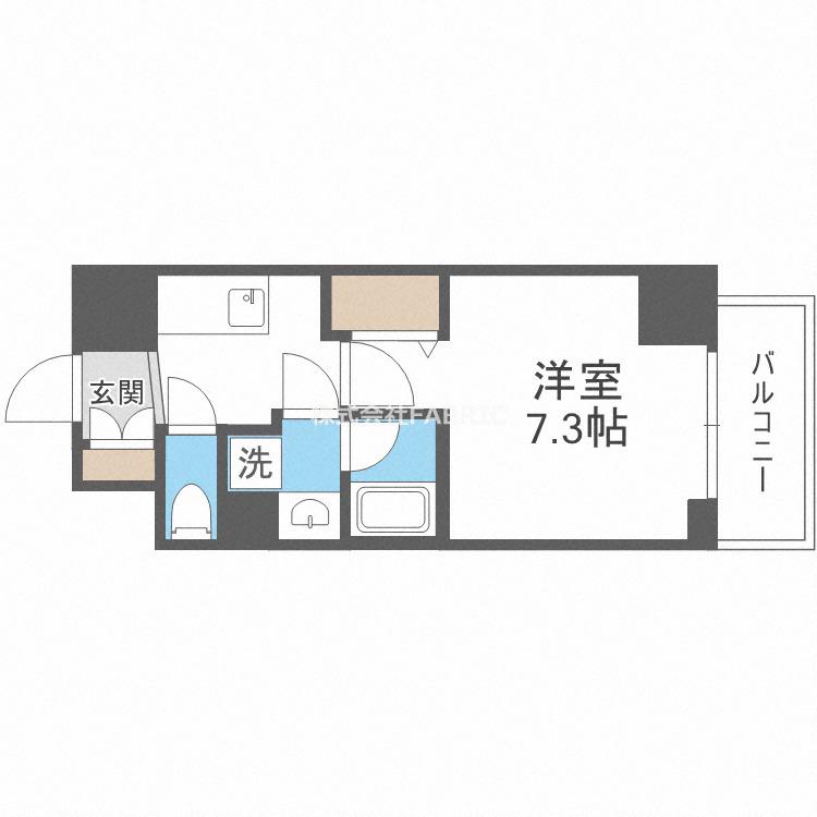 シーズンフラッツ梅田ノース(1K/11階)の間取り写真