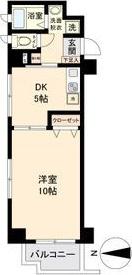 アーバンフラッツ伏見(1DK/2階)の間取り写真