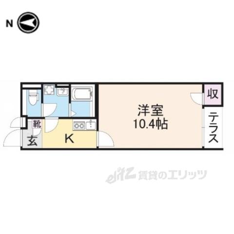 クレイノカンナ(1K/1階)の間取り写真