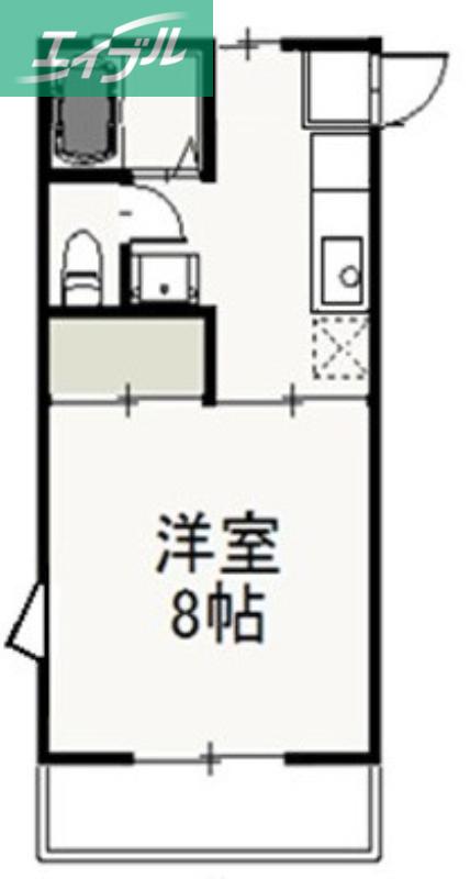 S・T・VILLA TSUSHIMA A(1K/1階)の間取り写真